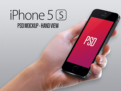 Iphone 5S Mockup - Hand PSD 5s apple back download free hand iphone mobile mockup photoshop psd template