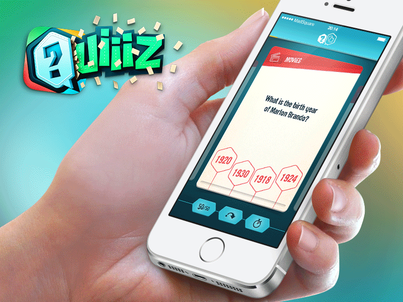 Quiiiz Game GIF Animation animation app card colorful game gif ios iphone quiiiz