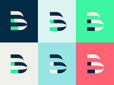 "B" Logotype & branding variations b branding brittany colorful crowdfunding logo logotype variations versions