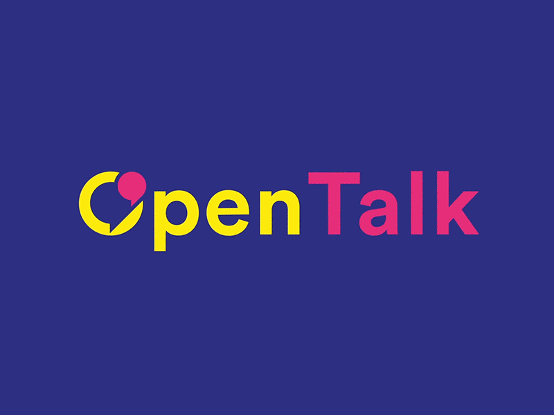 OpenTalk - Opening animation aftereffects animation blue gif lyon opentalk pink yellow
