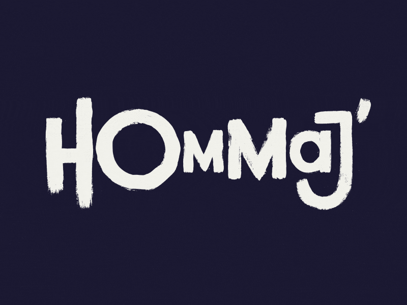 Hommaj - Traditional animation brittany gif hommaj lettering show tribute typography