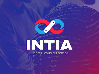 INTIA Branding blue branding infinite intia logo logotype red sign