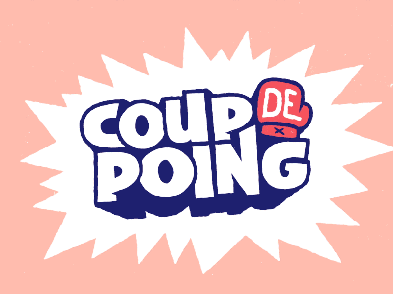 Punchline & Coup de poing after effects animation blue gif lettering motion motion graphics punchline red rose