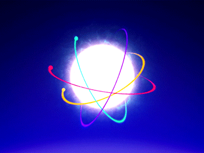 Neutrons animation animation atomic bleu exp experiment gif motion neutrons physics proton