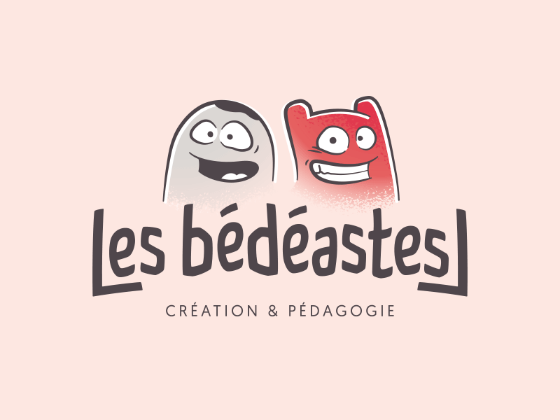Les bédeastes // logotype branding custom lettering gif illustration lettering logotype