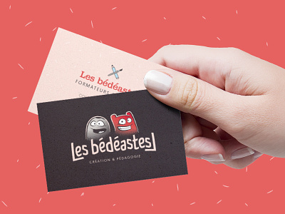 Les bédéastes // business cards bedeastes branding brittany business cards cards comics hand logotype