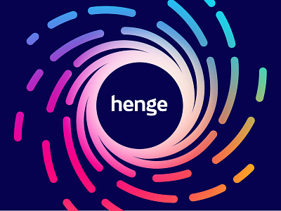 henge - branding blue brand identity branding colorful colors henge logotype logotypedesign new sign space