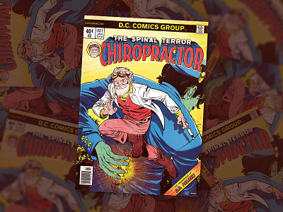 CHIROPRACTOR Comics Cover brittany chiropractic comics cover cover artwork illustration side