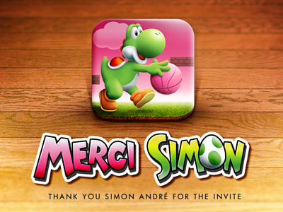 Thanks for the invite ball basket bros first shot france green icon invite ios mario pink rennes thank thanks yoshi