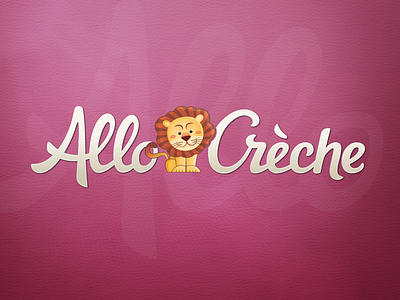 AlloCreche Logotype allocreche creches gwenole kids lettering logo logotype rennes script service type typo website