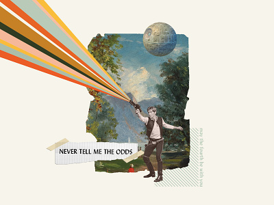 Han Solo- Never Tell Me The Odds collage collageart empire strikes back episode five han solo may the fourth star wars star wars day starwars