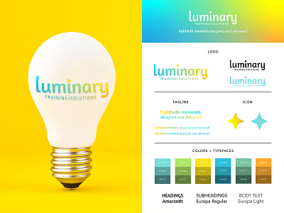 Luminary Training Solutions light lightbulb luminary teacher teaching yellow