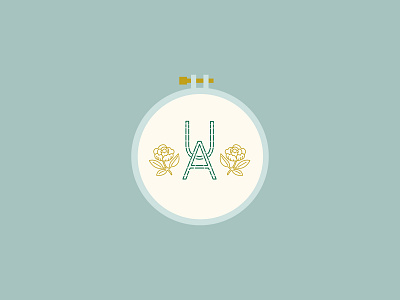 Urban Acres Punch Needle Monogram