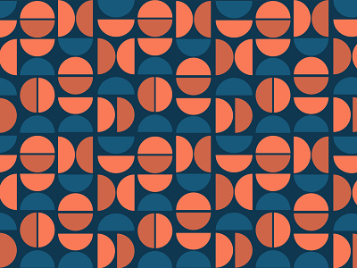 Royal Pattern block print pattern pattern design red and blue scandinavian semi circle