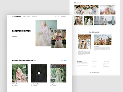 Wedding Clothing Web Design