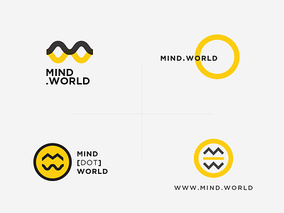 Mind.World - Identity black circle mind steer wave yellow
