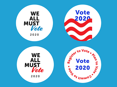 2020 Modern Election Voter Stickers 2020 america buttons election general election modern political president register stickers vote voted voter voting