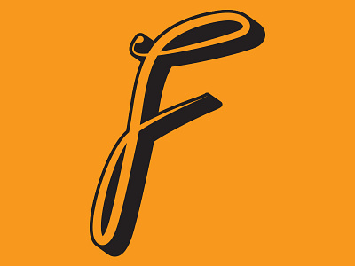 F alphabet branding design illustration lettering logo retro typography