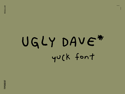 Ugly Dave Bad Handwriting Font