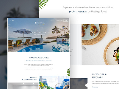 Luxury Resort Website Concept clean desktop hotel luxury photography resort responsive ux website white