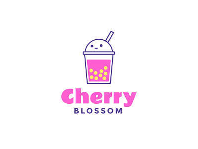 Bubble Tea Logo Concept