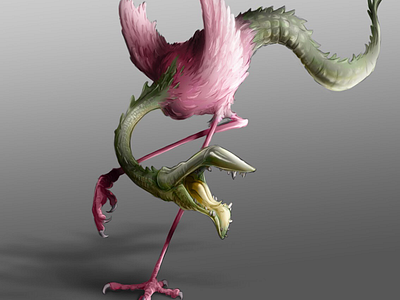 Flamincodile concept creature design illustration photoshop surface pro