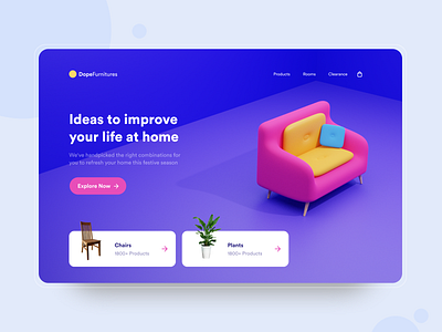 Dope Furnitures Landing Page