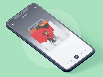 Music Player: Album selection 2d 3d adobe after effects album app art card creative custom dailyui design dribbble flat interaction interface minimal music player playlist ui