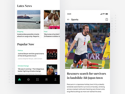 News App app article bbc cnn concept daily dailyui design medium minimal news newsapp newsappui reading ui ux