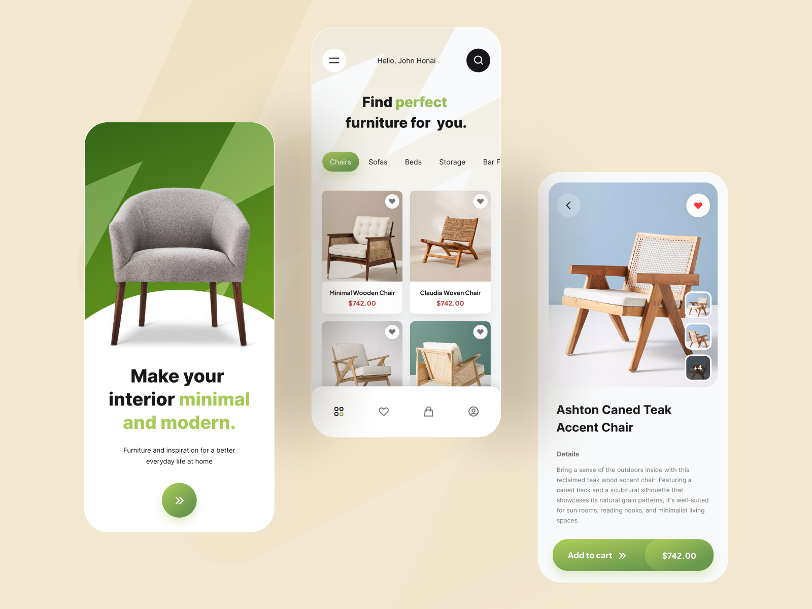 Furniture Shopping App Concept by Arun PP on Dribbble