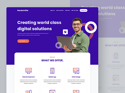 Agency Website Landing Page