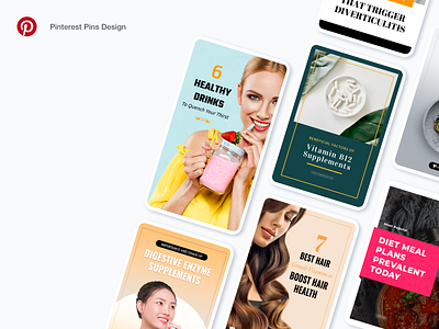 Pinterest Pins Design advertising banners blog facebook ad instagram pins pinterest poster social media social media banner social media templates