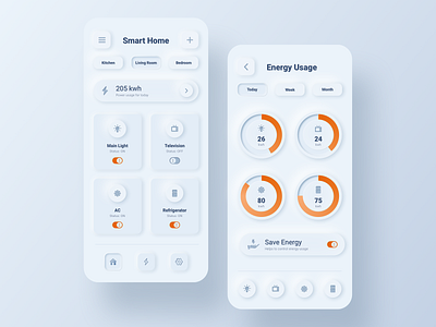 Skeuomorph Smart Home Application