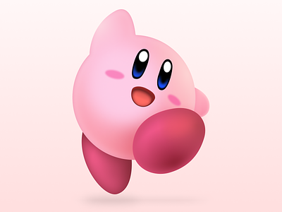 Kirby argentina blob figma illustration kirby pink smash