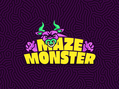 Maze monster logo