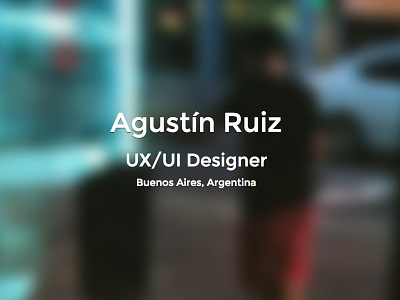 My personal site aires argentina buenos cover onepage portfolio web
