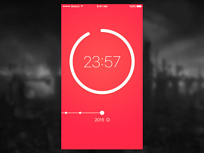 Doomsday Clock app clock counter doomsday iphone sketch