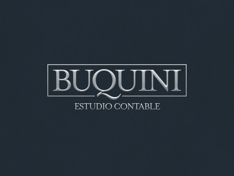 BUQUINI · Estudio contable logo mendoza argentina contable estudio contador branding accounting