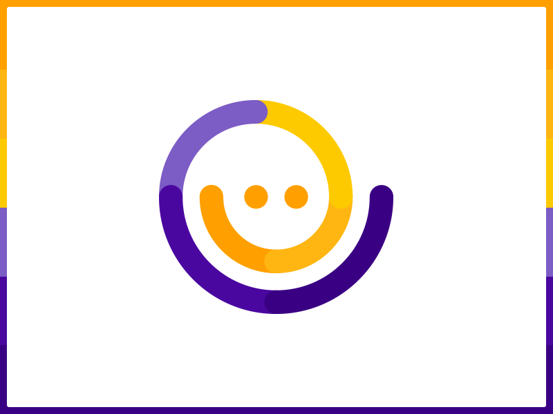 Smile icon concept argentina buenos aires espiral health icon orange purple salud smile sonrisa spiral yellow