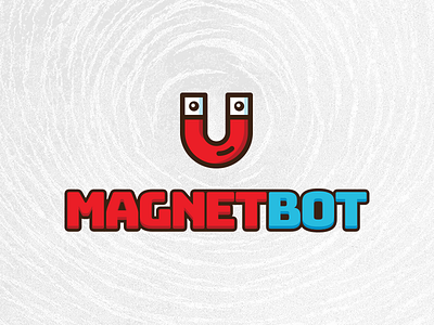 Magnetbot logo argentina bot branding buenos aires icon logo magnet magnetic messenger
