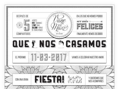 Wedding invitation (for a friend) 👰 💍