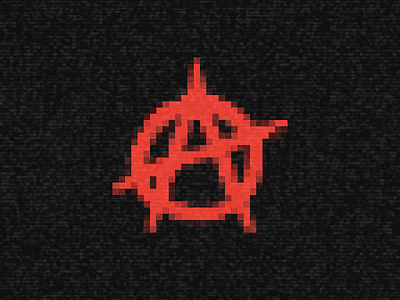 Anarchy Games · brand icon anarchy argentina company games pixelated red rojo static videogames