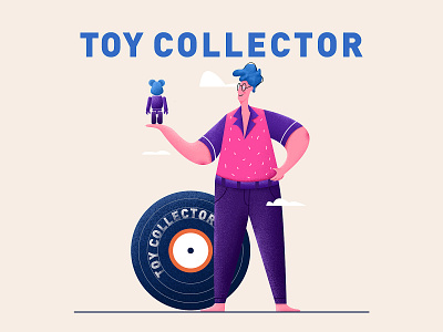 Toy Collector app design icon illustration logo ui web