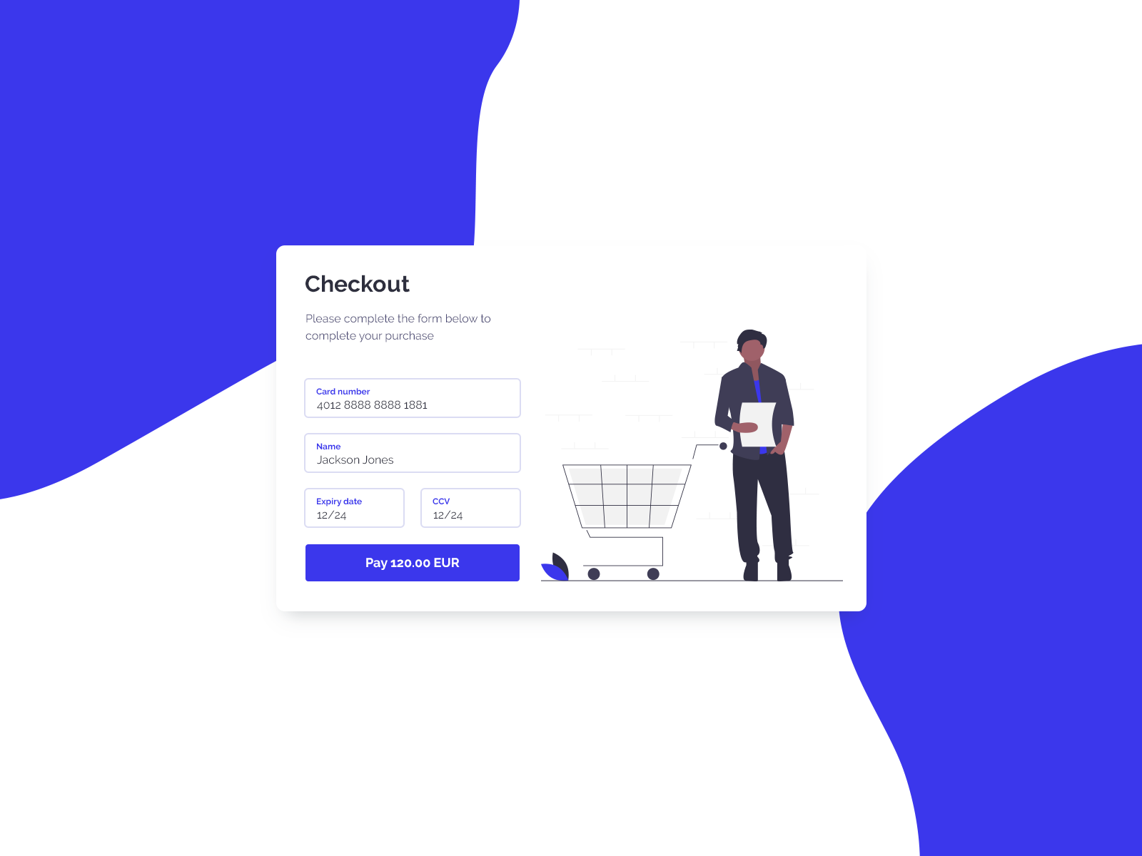 Checkout Card Concept UI by George V. on Dribbble