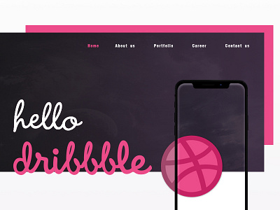 Hello Dribbble design dribbble hello ui ux