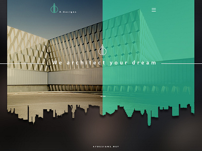 concept architecture homepage Design