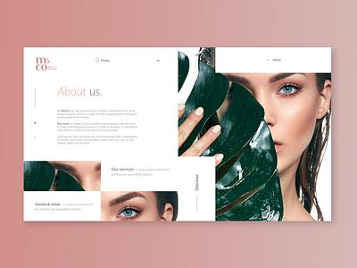 M&CO beauty agency website