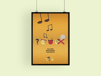 Minimal movie posters #1 - Tko pjeva, zlo ne misli collage emoji movie poster