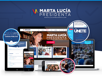 Marta Lucía Presidenta campaign candidatura colombia elecciones politic politica political campaign presidential responsive design ui vote