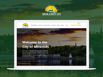 Website Proposal for the City Council of Miramichi app design ui ux web web app web design website design